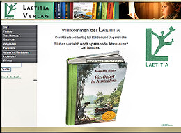 Website des Laetitia-Verlag, Kellenhusen